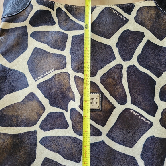 Dooney & Bourke Brown and Cream Giraffe Patterned Bag - Picture 5 of 10